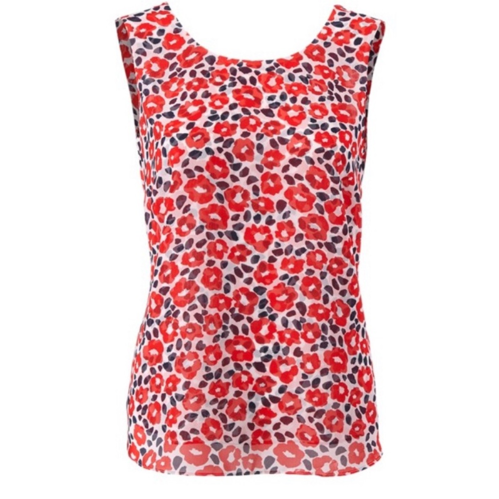 CAbi Flipside Top Blouse (Wear Two Ways!)